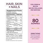 Nature's Bounty Biotin and Collagen, Citrus-Flavored Gummies, 80 Ct (2 Pack) - Image 2