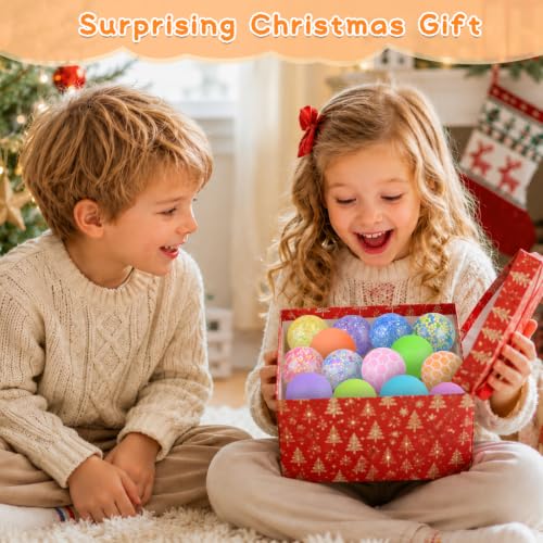 Mini Stressbälle 14 Stück Antistressball, Squishy Stressball für Geschenke für Geburtstagsfeiern Ostern Füller, Fidget Stress Ball 14 Pcs für ADHS, Angst, OCD Angst abbauen und Beruhigung