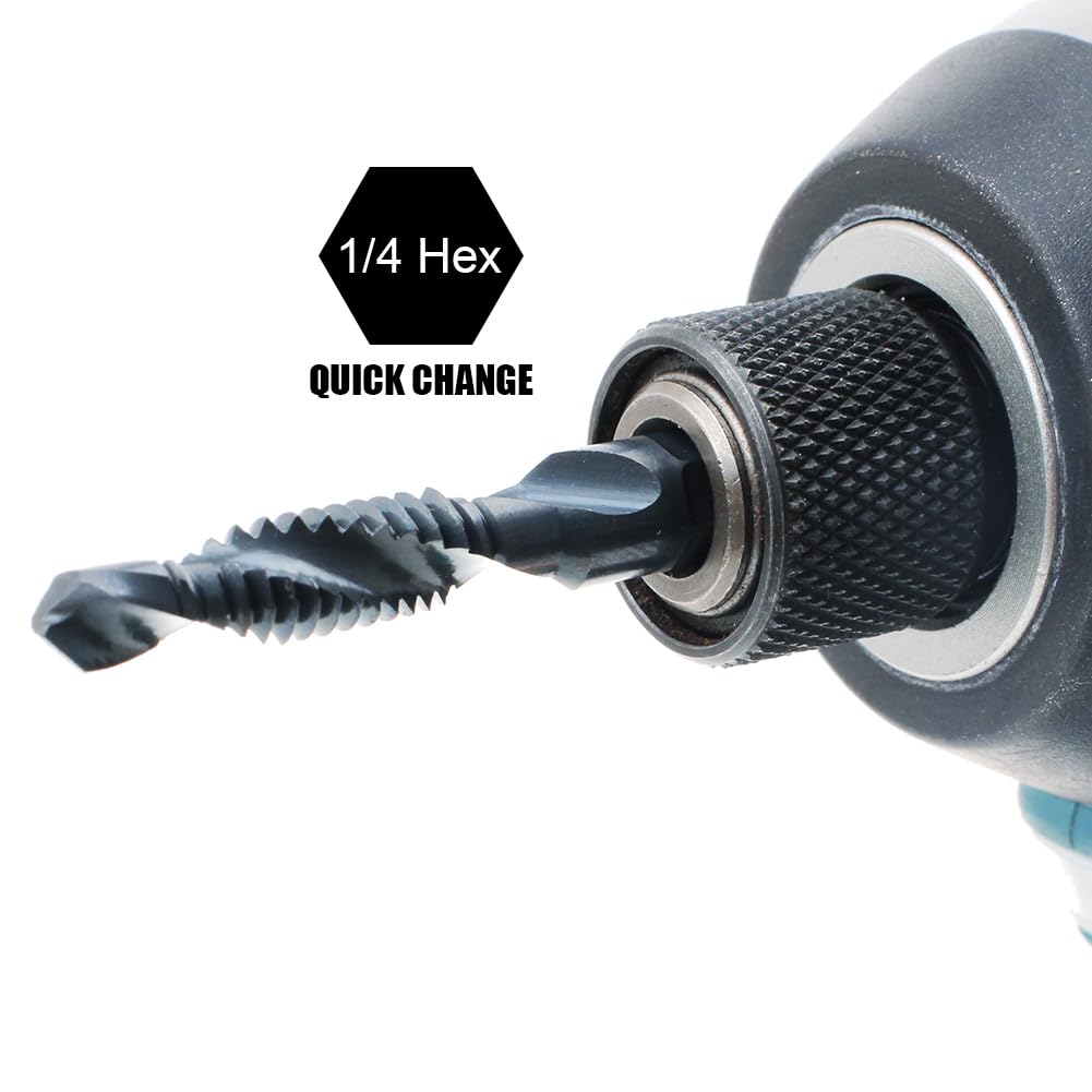6-Piece Drill Tap Bit Set - Black Nitride Coated -4