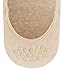 FALKE Men's Step Medium Cut No Show Socks, Sustainable Cotton, Beige (Sand Melange 4650), 9.5-10.5, 1 Pair