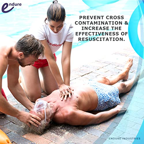 Endure Complete Airway Emergency Kit I - 9 Sizes Guedel Opa + 3 Sizes Nasopharyngeal Airway + 3 Packs Lubricating Jelly + Cpr Mask #TOP6