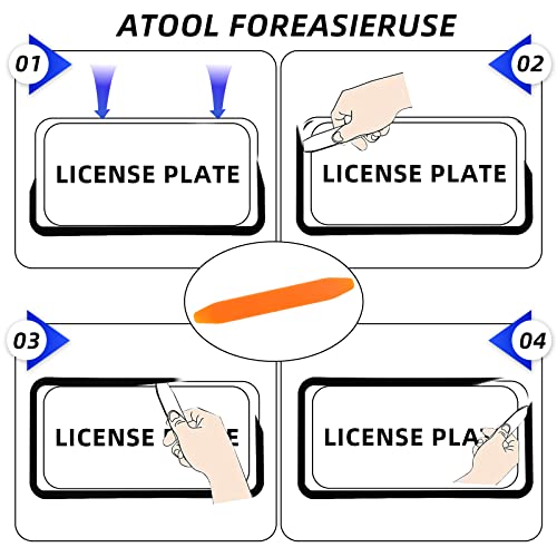 1 Set Silicone License Plate Frame With Tinted License Plate Covers Smoked Unbreakable License Plate Covers Combo Fits Any Standard Us Plates #TOP6