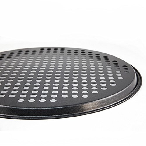 Bakvorm Pizza Plaat met Gaten voor het Bakken van Kaaspizza, Oven Bakplaat Pizza