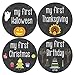 Months In Motion My First Holiday Baby Stickers Milestone Christmas, Birthday, Halloween, Easter, Thanksgiving Baby Sticker Chalkboard