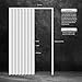 DIYHD 60X80in Interior Accordion Door,White PVC Bifold Accordion Closet Door, Includes Mounting Hardware,Handle,Latch