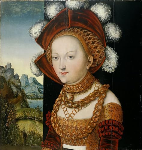 Cuadro Katharinenaltar de Lucas Cranach decoración elegante para salón de 60x90