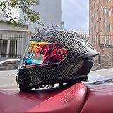 Motorrad-Reithelm, Motorradkombination for Herren Und Damen, Ganzjahres-Universalhelm Mit Vollständiger Abdeckung ( Color : #3 , Size : XXL(60-61CM) )