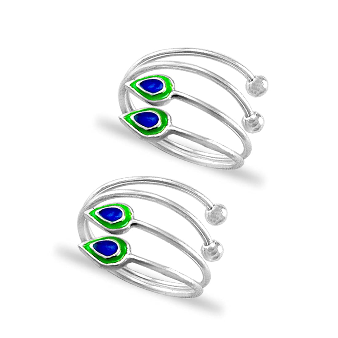 TARAASH Pear Drop 925 Sterling Silver Toe Ring | Pure Chandi Bichiya | Jodavi For Women/Girls (B09HRY8KXX) Amazon Price History, Amazon Price Tracker