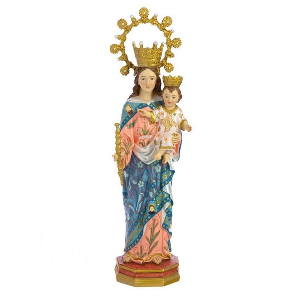 María Auxiliadora figura 30 cm. escultura auxilio de Dios resina