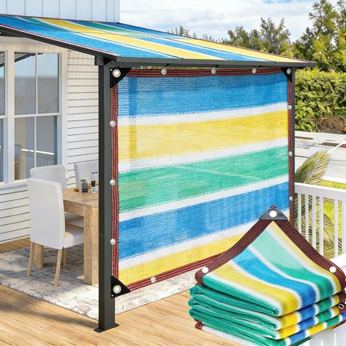 CAQXAQP Malla de Sombreado 90% UV 0.5mx1m - Toldo de Sombra Rectangular HDPE Transpirable con Ojales Red de Sombra para Jardín, Terraza, Invernadero, Piscina y Patio