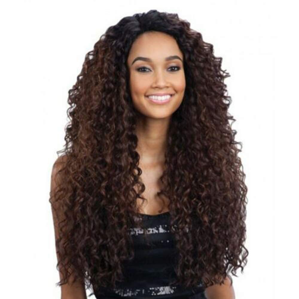 Perruque lace front bouclée dégradée marron et noir idéale pour sublimer toutes vos soirées