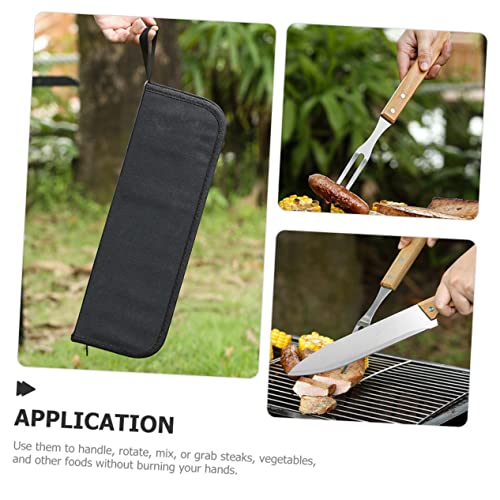 Set de 1 accesorio para parrilla en acero inoxidable Hemoton miniatura 3