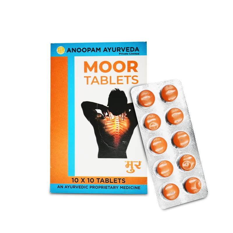 Anoopam Ayurveda | Moor Tablets | Ayurvedic Medicine for Joint Pain 10X10 Tablet