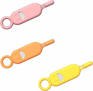 Ultimate Sim Card Removal Tool - SIM Ejector Tool Kit, Scratch-Free Silicone Case, Organizes SIM Cards, Compatible with All Devices, Travel-Friendly, Must-Have for Emergencies (Tricolor -1 (3 Pcs))