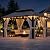 BETISEF 10'x12' Gazebo Hardtop Gazebo, Aluminum Pergola with Double Galvanized Steel Roof, Permanent Outdoor Metal Canopy with Curtain and Netting for Patio, Backyard, Deck,Grey