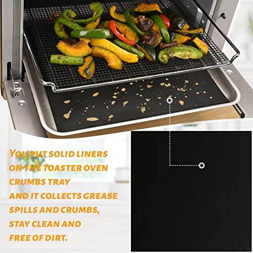 Image of WMKGG 12 inch Square Air Fryer Liners Set, 3 Pack Toaster Oven Mat | Reusable Non-stick Compatible with Ninja Foodi Flip SP101 /SP201 /SP301 /SP351, Cuisinart Toaster Oven, Microwave