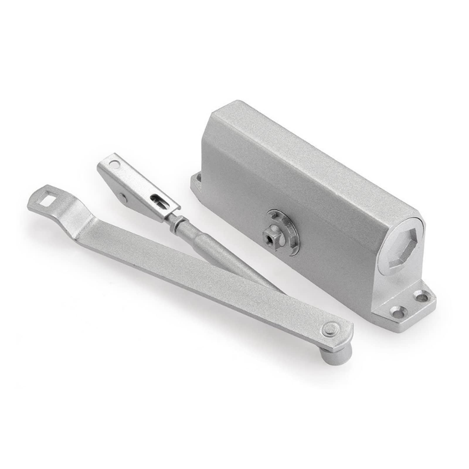 Chiudiporta Automatici, chiudiporta 25-35KG velocità di Chiusura/aggancio Regolabile in Alluminio Chiudiporta Automatici Sistema di Sicurezza apriporta