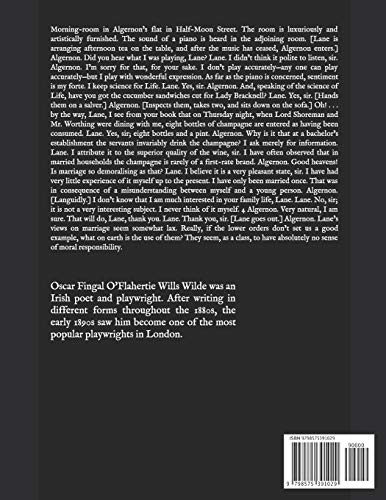 The Importance of Being Earnest: A Trivial Comedy for Serious People: Large Print