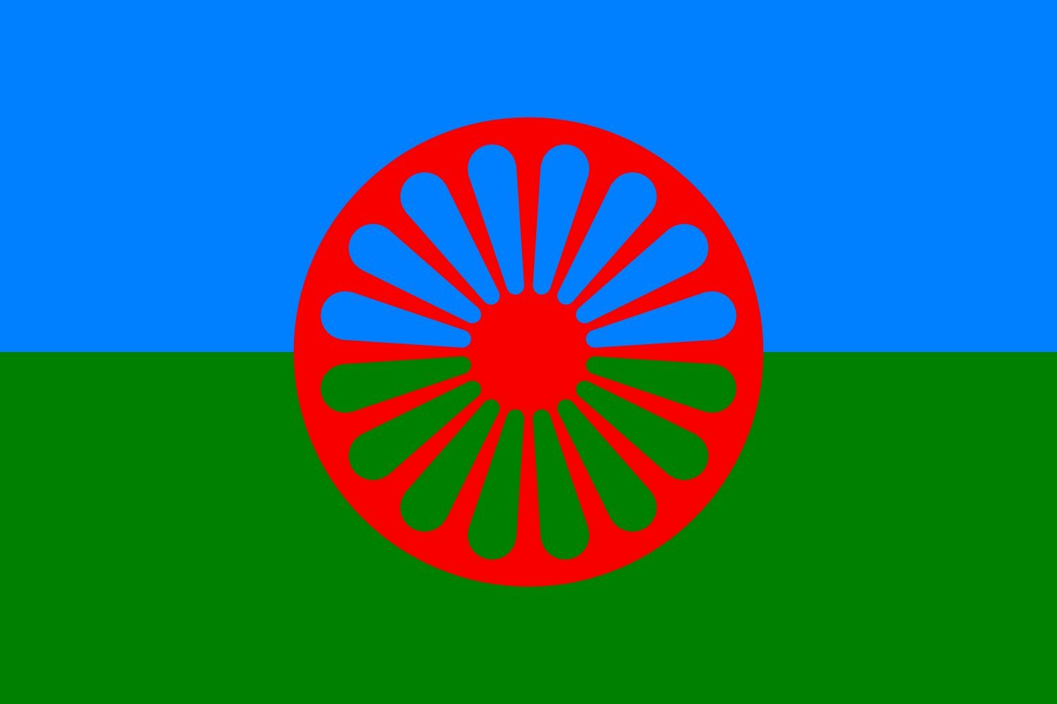 Drapeau Romani people anti-décoloration pour remplacer les emblèmes usés par le temps
