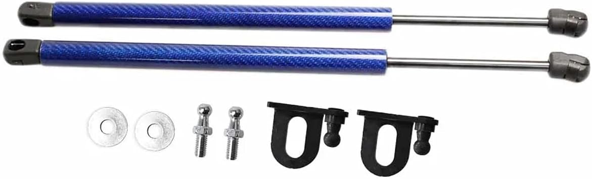 HEPBAK Front Hood Bonnet Modify Shock Damper Lift Supports Car-Styling Absorber Compatible with Mitsubishi Eclipse 2G 1995-1999 Color Blue Carbon Fiber