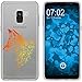 Produktbild PhoneNatic Case kompatibel mit Samsung Galaxy A8 Plus (2018) Silikon-Hülle Floral Fuchs M1-2
