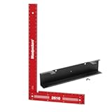 Woodpeckers Precision Woodworking Square&comma; 26 Inch&comma; Aluminum&comma; USA Made&comma; Feature Packed Square&comma; Self Standing&comma; Shoulder Lip&comma; Laser Engraved Scales