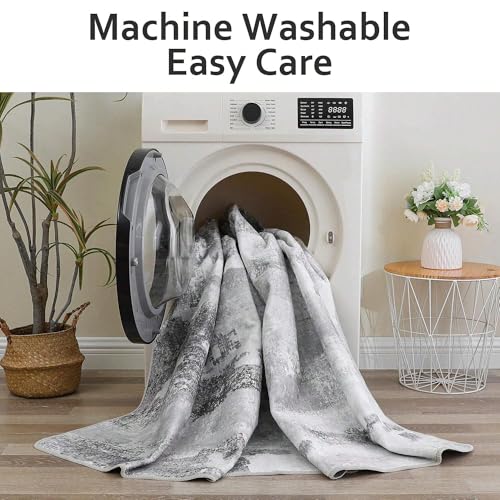 Tapis de chambre lavable et doux format 120x170 pour un salon cosy moderne