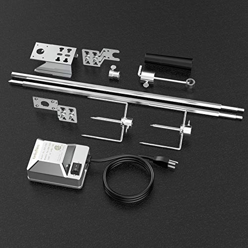 Onlyfire Universal Bbq Grill Rotisserie Kit With 110V Electric Motor For Gas Grills - 45" 1/2" Hexagon Spit Rod #TOP3