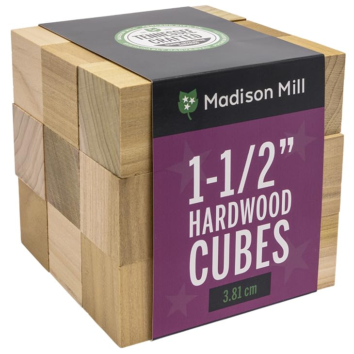 Madison Mill Wood Cubes 1.5 Inch Pack of 27
