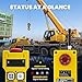 NEWTRY Crane Remote, 12V 4 Button Wireless Crane Remote Control Industrial Crane Controller Hoist Truck Remote 328FT Electric Lift Switch (Yellow)
