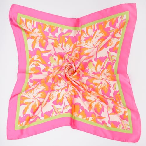 BEGOOD Square Satin Head Scarf for Women Silk Feeling Scarf Hair Bandana Neck Scarf Hair Wraps Valentines Day Gifts4