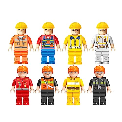 Sherwood Store Mini figure da collezione, set dei mestieri compatibili con principali marche di mattoncini - set da 8 o da 20 pezzi (8 pz)