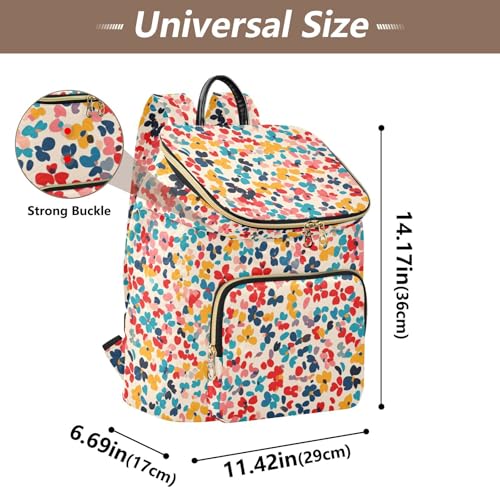 KLL Multicolored Calico Backpack for Women Cute Waterproof Ladies Gym Bag Travel Backpack for Gym Work Travel3