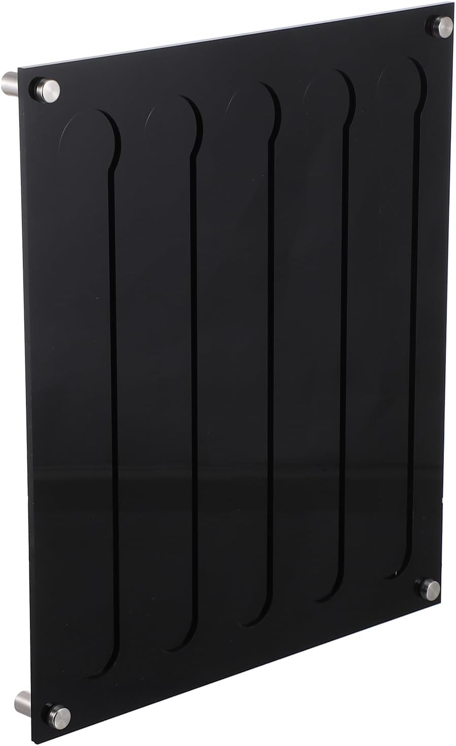 Kichvoe Wall-mounted Coffee Capsules Storage Rack 3mm Black Acrylic Coffee Pod Organizer Display Holder for Kitchen Counter Home Storage