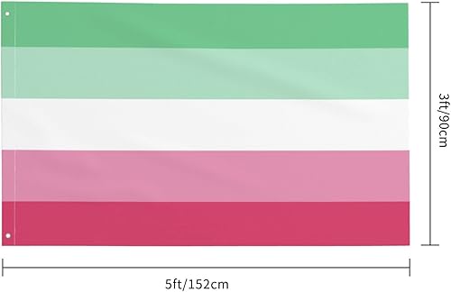 Miniatura 3 de Genderfluid - Bandera bisexual de orgullo bi para fiesta de bienvenida al aire libre, decoración para el hogar, jardín, patio, 3 x 5 pies, bandera