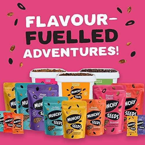 Munchy Seeds Warm Cinnamon, Sunflower, Pumpkin, Protein Snack, Plant-Based Fibre & Vitamin E,Sweet & Delicious To Eat,Vegan Snacks For Kids,Add to Cereal, Porridge or Yoghurt - 450g Mega Pack - Image 8