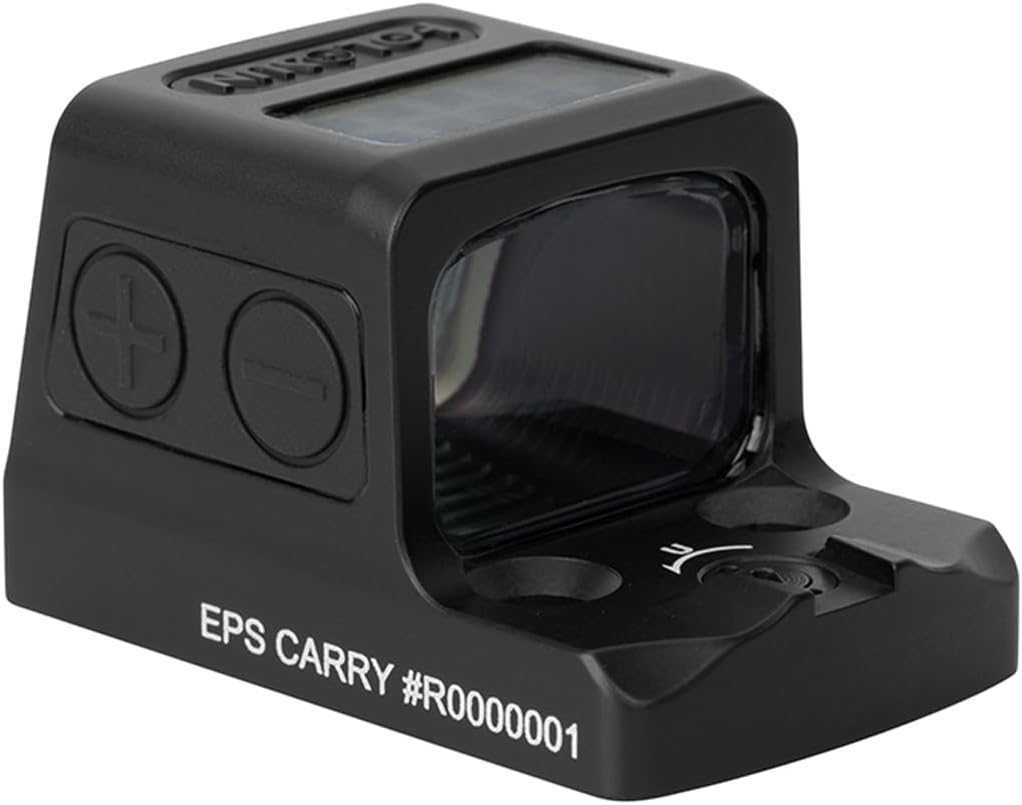 Holosun EPS Carry Series, 2MOA, 6MOA, 32 MOA Circle 2 MOA Dot Options, Modified RMSc, RMSc Adapter Plate, Solar Failsafe - Red/Green/Gold Options