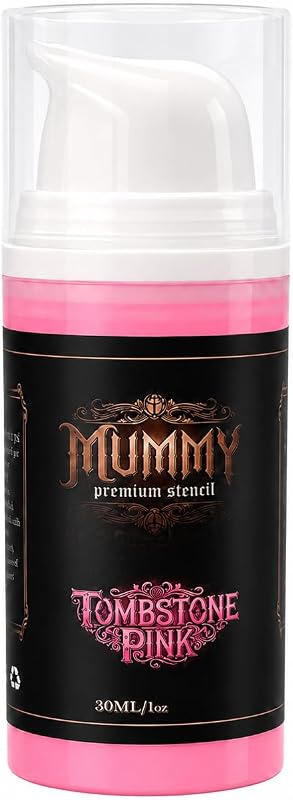 Gel para transferência de stencil de tatuagem Mummy, rosa, 28 g