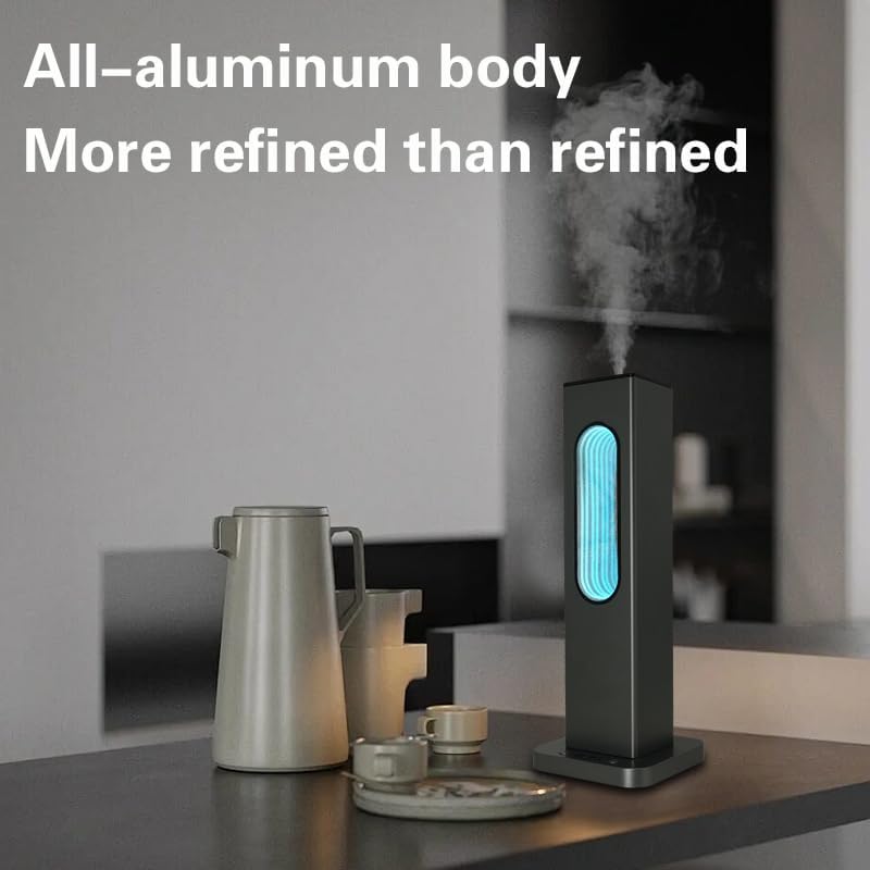 Waterless Diffusers for Home,Large Room with APP WiFi Control,Essential Oil Scent Diffuser Covers 2512 Sq Ft,Protable Rehargeable Diffuser 10000mA,Includ Bergaomt,Lavender Oils(Black) - Image 4