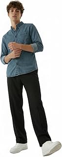 Amazon Brand - INKAST Men Washed Cotton Twill Denim Casual Button Down Shirt | Full Sleeves | Regular Fit | Stylish Summer Price In India