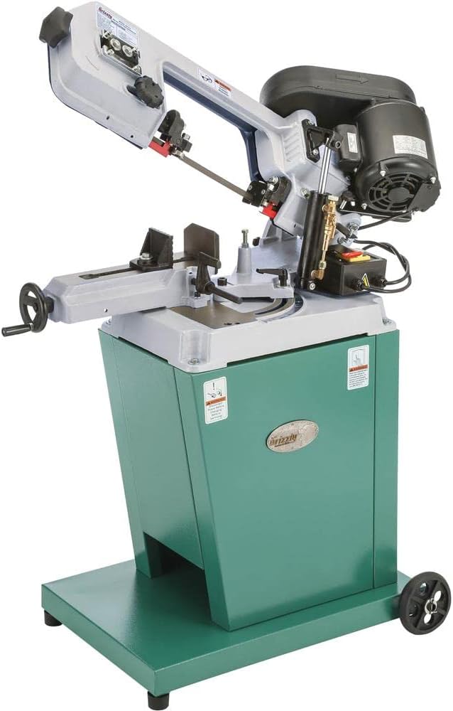 Grizzly Industrial G9742-5" x 6" 1/2 HP Metal-Cutting Bandsaw w/Swivel Head