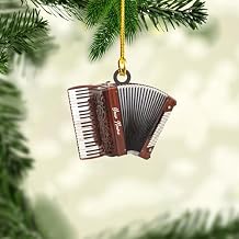 Personalized Accordion Christmas Ornament 2025, Accordions Musical Acrylic Wood Ornament, Gifts For Accordion Player, Musical Instrument Christmas Ornaments