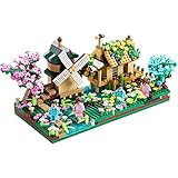 DAFDAG New Architecture River Windmill and Port Cabin Building Model Kit Micro Block Set 1200 +...