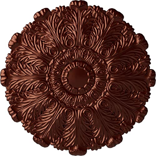 Image of 31 inchOD x 1 1 /2 inchP Durham Ceiling Medallion (Fits Canopies up to 4 1 /4 inch), Hand-Painted Antique Copper