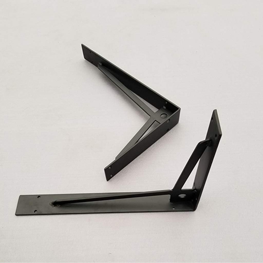 売店 シェルフブラケットブラックメタルシェルフ 4壁diy Diyフローティングシェルフ 2ポポを収納可能 アクセラレータを取り付け済み Rachelbaptista Com Br