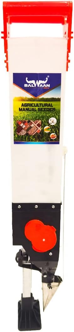 BALWAAN Krishi Agricultural Manual Seeder | Single Barrel Agricultural Seeder | Garden Tool Adjustable Manual Plant Seeder | for Garden Vegetable Farm Gardening Supplies|S-1
