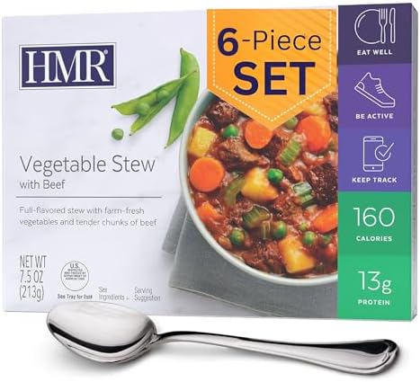 HMR Vegetable Stew with Beef Meals, Ready to Eat, 6 Pack