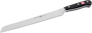 WÜSTHOF Classic 9-Inch Double Serrated Bread Knife - Precision Forged High Carbon Steel for Crusty Breads & Produce