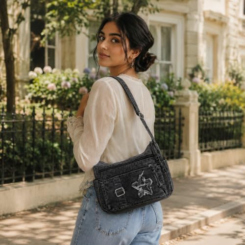 Image of PALAY Women Crossbody Bag Waterproof Nylon Multi-layer Crossbody Bag Casual Satchel Bag Shoulder Bag Messenger Bag Travel Crossbody Bag Day Pack