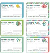 Naozinebi 60Pcs Happy Mail Teacher Notes to Parents Classroom Good Behavior Incentive Motivationa...